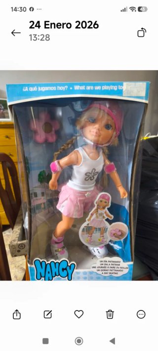 Muñeca Nancy Patinadora Nueva en Caja