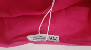 Body Zara Talla M Rosa Drapeado