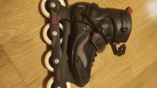 Patines en línea Oxelo negros y rosas