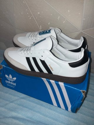 Adidas Samba Blancas y Marrones