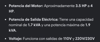Generador Honda EG1900X Gasolina