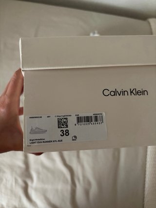 Zapatillas Calvin Klein Talla 38 Blancas y Platead