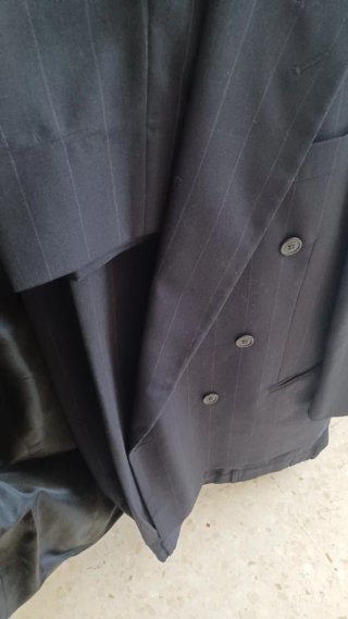 Traje Chaqueta Hombre Talla 50 raya Diplomática