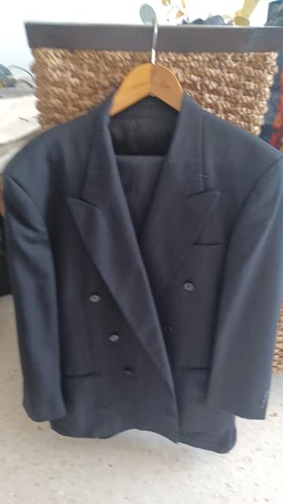 Traje Chaqueta Hombre Talla 50 raya Diplomática