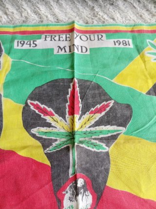 Foulard Bob Marley Rasta Vintage