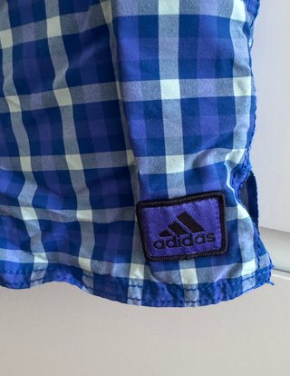 Bañador Adidas Cuadros Azul Talla XL