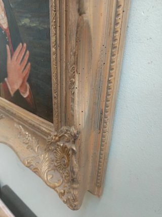 Dipinto Madonna con Cornice Antica Lavorata