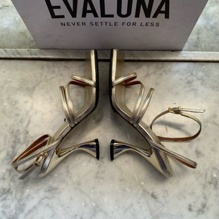 Sandali Evaluna in vera pelle/cuoio numero 38