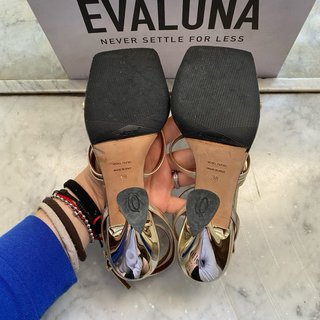 Sandali Evaluna in vera pelle/cuoio numero 38