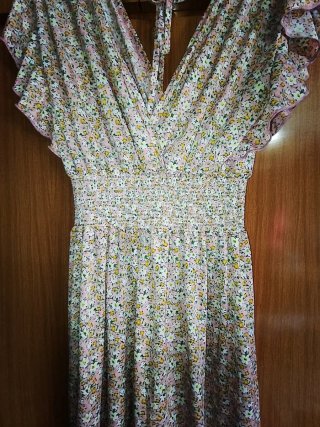 Mono largo estampado floral
