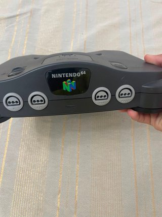 Nintendo 64 Consola Negra y Gris