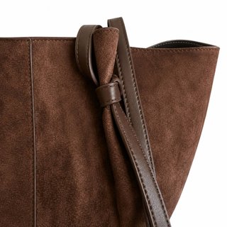 Bolso Shopper Marrón de Antelina Grande