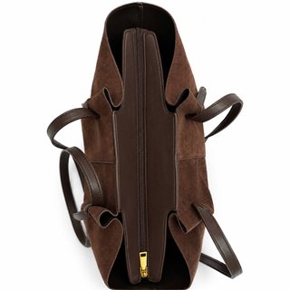 Bolso Shopper Marrón de Antelina Grande