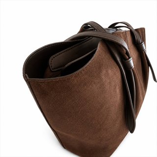 Bolso Shopper Marrón de Antelina Grande
