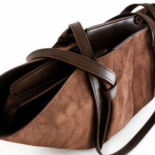 Bolso Shopper Marrón de Antelina Grande