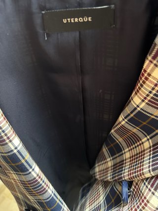 Chaqueta de cuadros multicolor