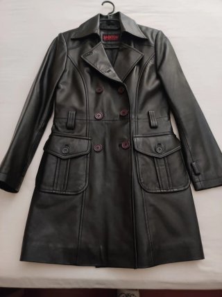 Chaqueta de cuero Brixton negra