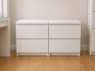 2 Cómodas IKEA MALM Blancas de 2 Cajones