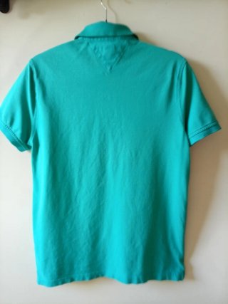 Polo Tommy Hilfiger Verde Turquesa Talla M