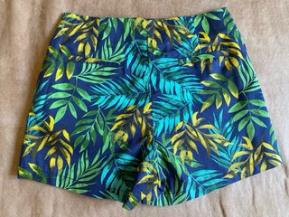 Shorts Sfera Algodón Estampado Hojas Talla S