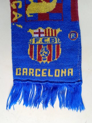 Bufanda oficial FC Barcelona - Años 90 - Vintage