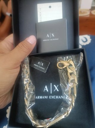 Bracciale Armani Exchange Uomo Dorato