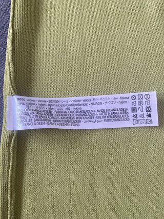 Camiseta sin mangas Zara punto ligero M