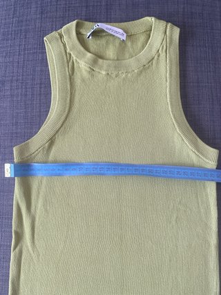 Camiseta sin mangas Zara punto ligero M