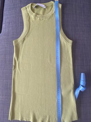 Camiseta sin mangas Zara punto ligero M