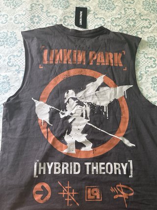 Camiseta Linkin Park Talla M Gris