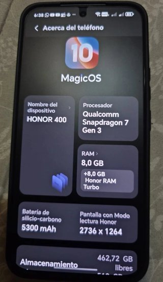 Honor 400 5G Negro
