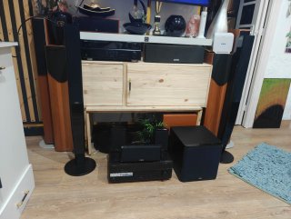 Sistema Sonido Yamaha 7.2 Cine en Casa Negro