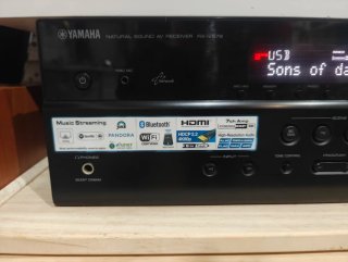 Sistema Sonido Yamaha 7.2 Cine en Casa Negro