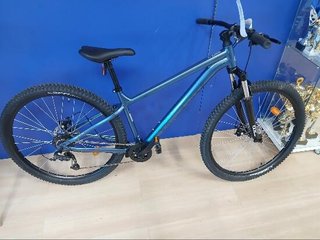 Bicicleta de montaña 29" Expl 100 azul suspensión delantera