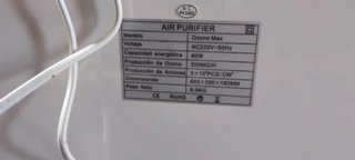 Generador Ozono / Purificador Aire