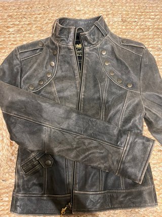 Chaqueta Piel Mujer NYC Gris