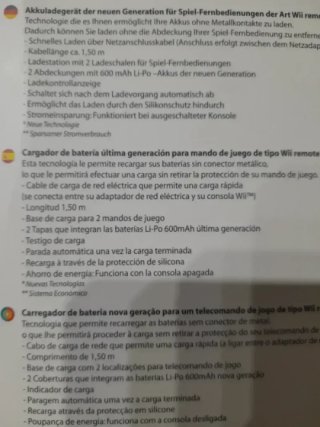 Cargador baterías wii última generación+2 baterías
