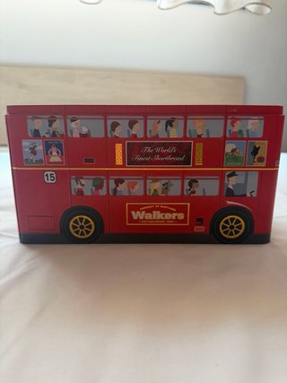 Caja metálica Walkers autobús rojo