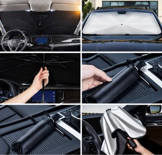 Parasol Paraguas Coche XL 140x80cm
