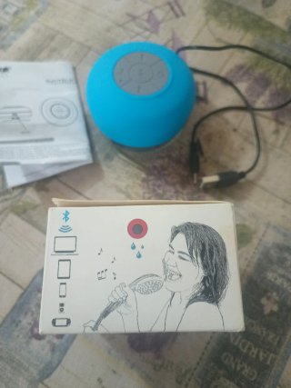 Altavoz Bluetooth Azul Impermeable