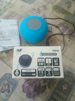Altavoz Bluetooth Azul Impermeable