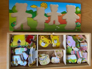 Puzzle madera Montessori emociones