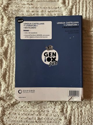 Lengua castellana y literatura I. Libro del est...