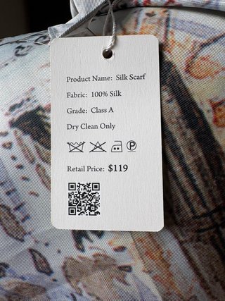 Foulard in Seta Vimate – 100% Seta, Grado A