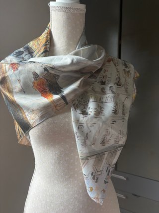 Foulard in Seta Vimate – 100% Seta, Grado A