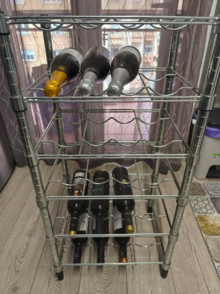 Botellero Inox 6 Niveles e 4 botellas por nivel