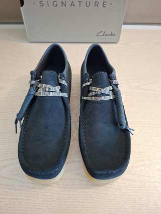 Clarks Wallabee Evo Talla 44 Piel Azul