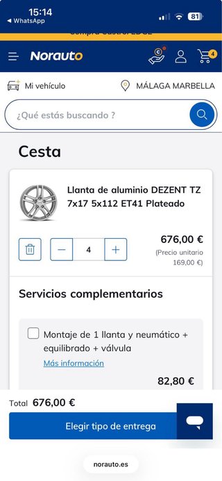 Llantas 17 5x112 ET41