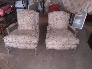 2 Sillones Estilo Francés Florales