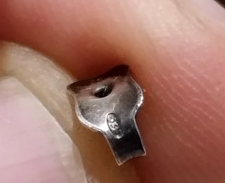 Orecchini vintage argento, perle e zirconi